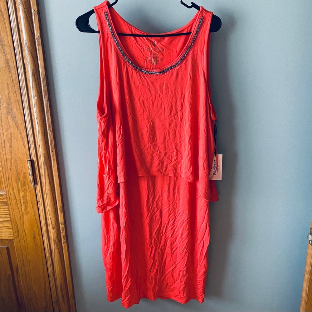 Juicy Couture coral beaded dress
